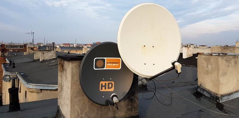 nieprawidłowo zamontowana antena Polsatu