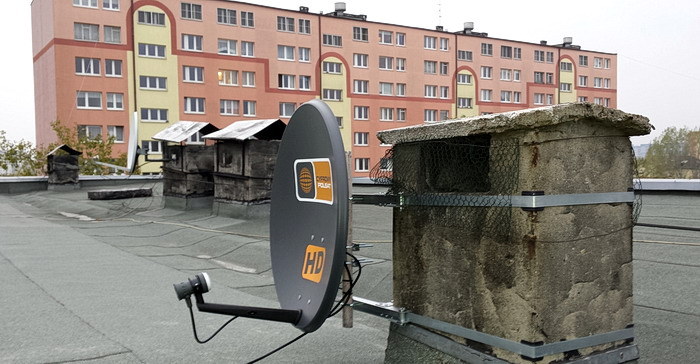 instalacja anteny cyfrowy polsat w Łodzi dach