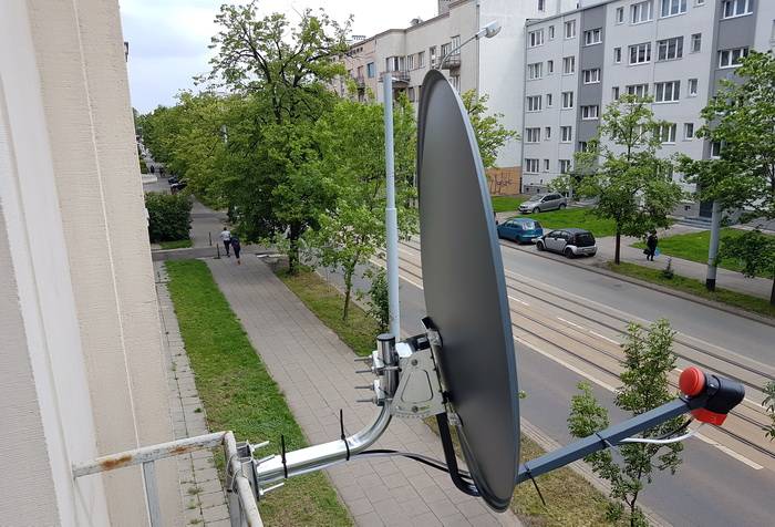 Instalacja anteny satelitarnej w Łodzi